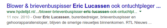 Zoekresultaat Eric Lucassen