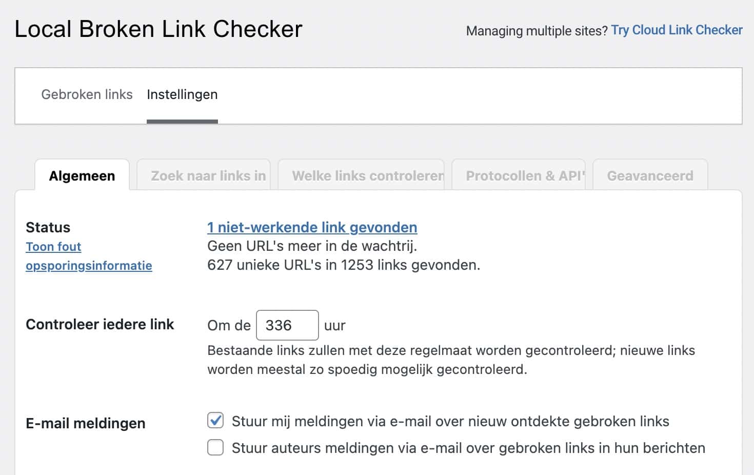 Broken link checker