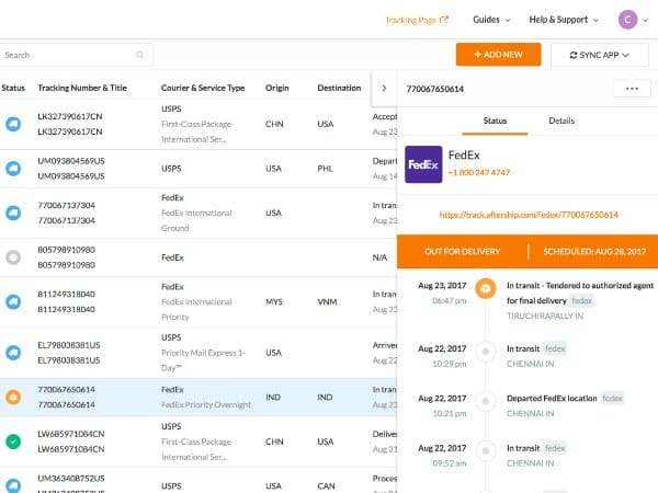 AfterShip – WooCommerce Tracking