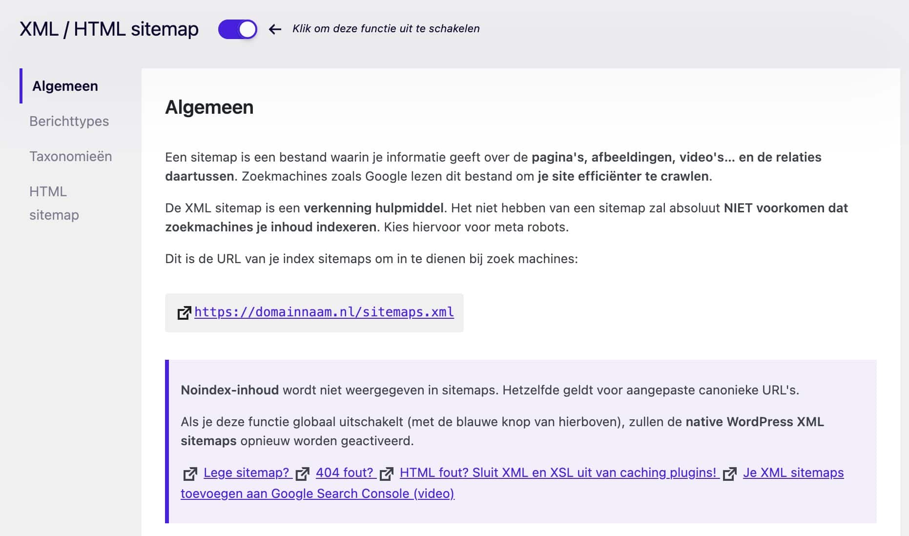 SEOPress XML sitemap