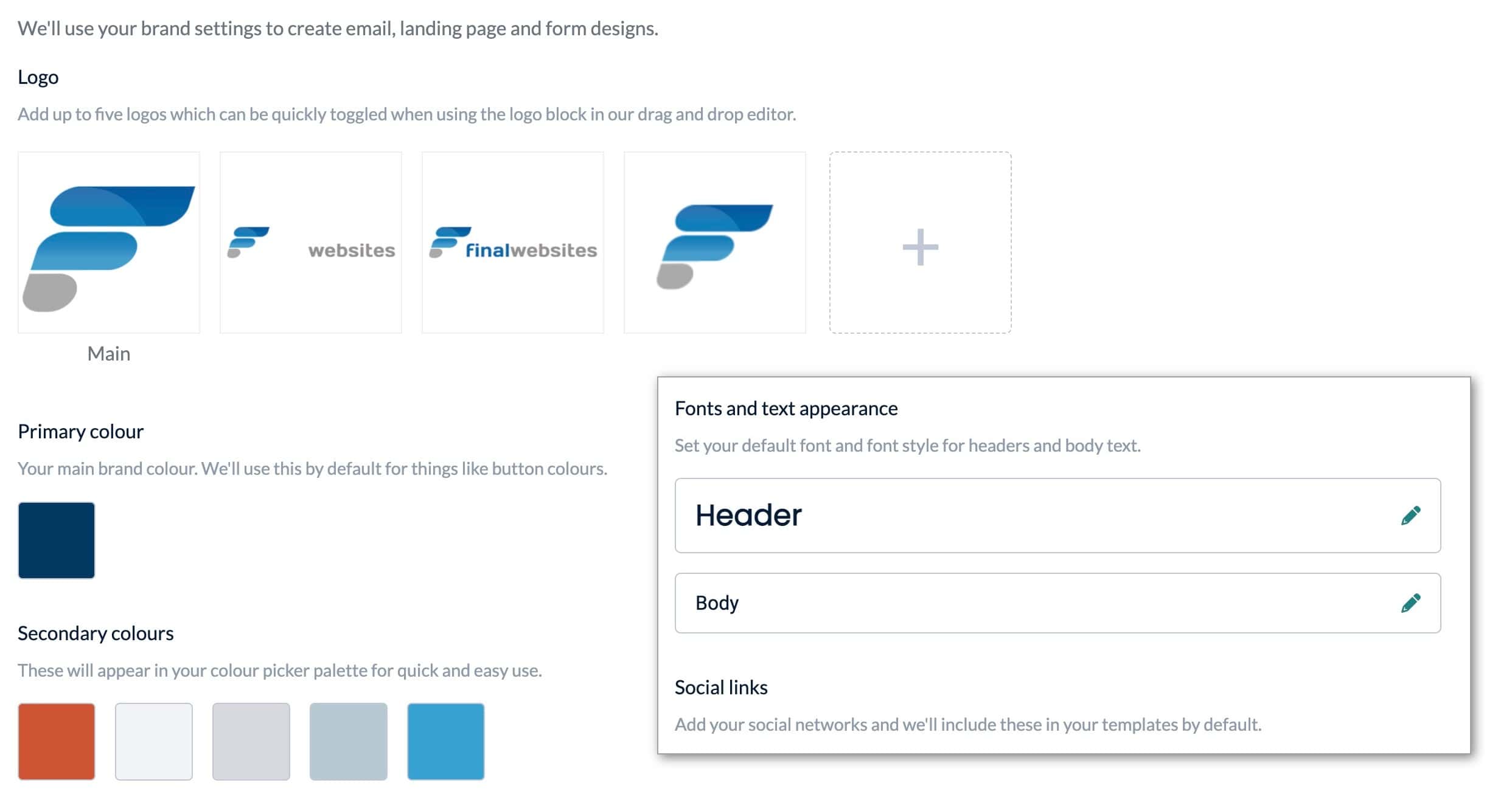 EmailOctopus brand elements